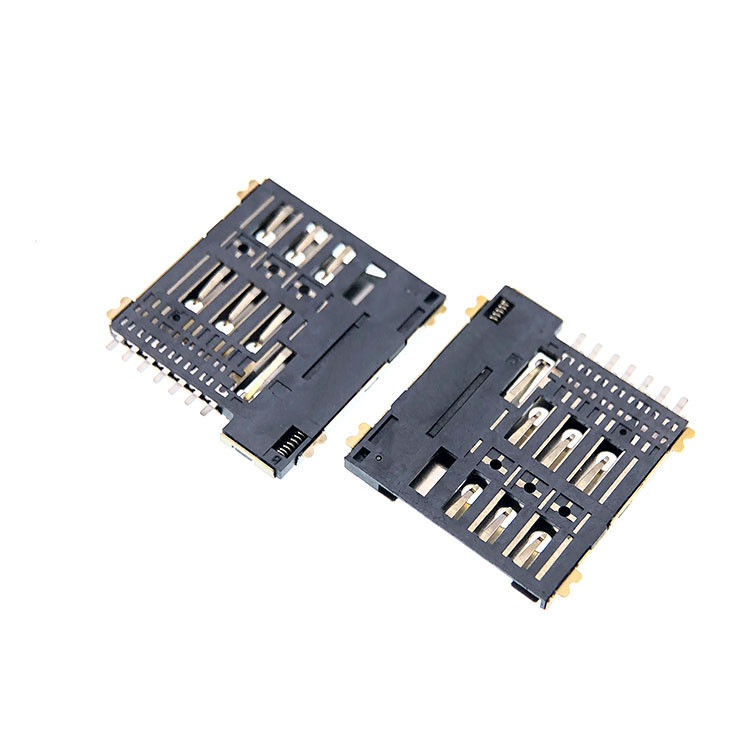 Balanstypemicro 7p SIM Kaart Stopcontact Connector 1.35mm Hoogte voor PCB