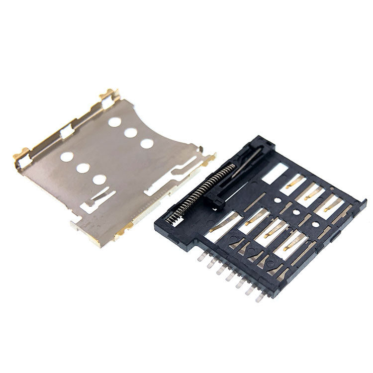 Balanstypemicro 7p SIM Kaart Stopcontact Connector 1.35mm Hoogte voor PCB