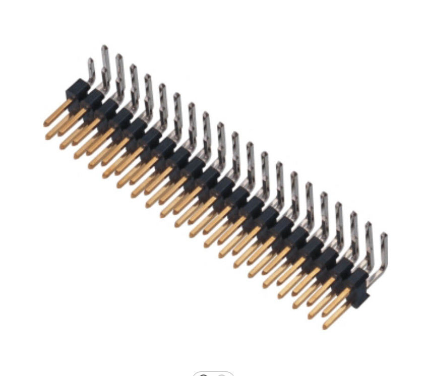 Drievoudige Rij 2,54 Mm Pin kop Dip 2 Industrie van Pin Mannelijk kop Connector For PCBA