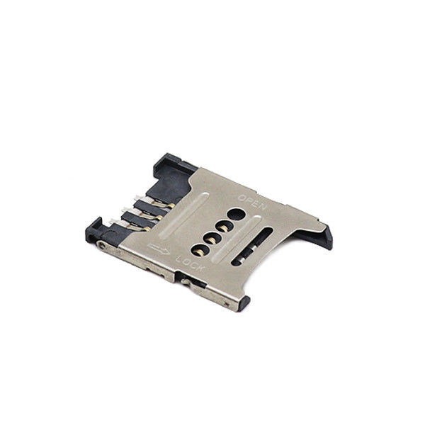 6-pins flip-type simkaartconnector LCP kunststof Duurzaamheid lang