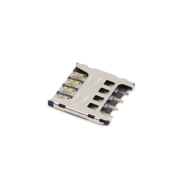 De Duurzaamheid van de Trekkrachth1.8mm 5000 Cycli van LCP 8 Pin Micro SIM Kaart Stopcontact Connector Push