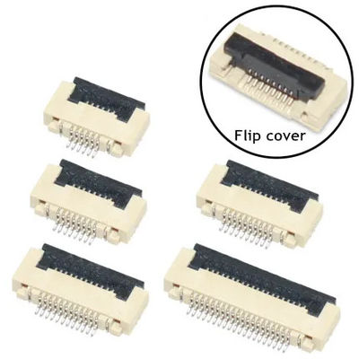 Fpc connector flip 0,5 mm voor pcb 4 5 6 8 10 12 14 16 18 20 22 24 26 28 30 32 34 36 40-60 pin